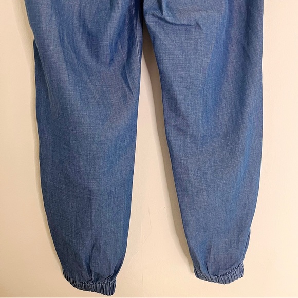 Boden Paperbag Utility Jogger Chambray Denim Size 10 Lightweight Preppy - Picture 9 of 11